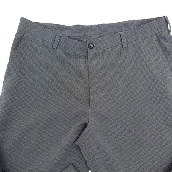 Izod Golf Mens size 38X29 Pants Black gray small check - Picture 3 of 10